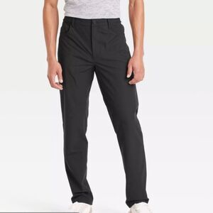 All In Motion Black Men's 34x30 Golf Pants Pockets Performance Nwt